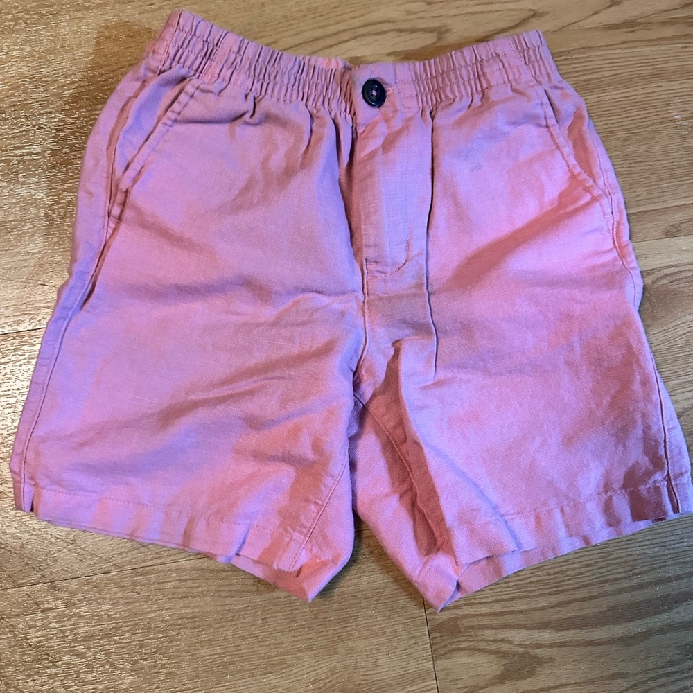 Janie and Jack Pink shorts boy size 7